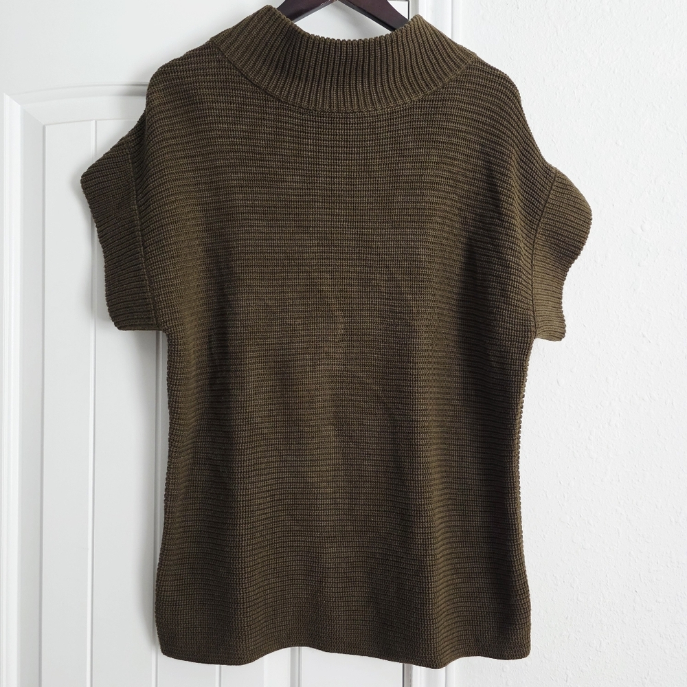 Ann Taylor Brown Knit Sweater Tunic Size Medium